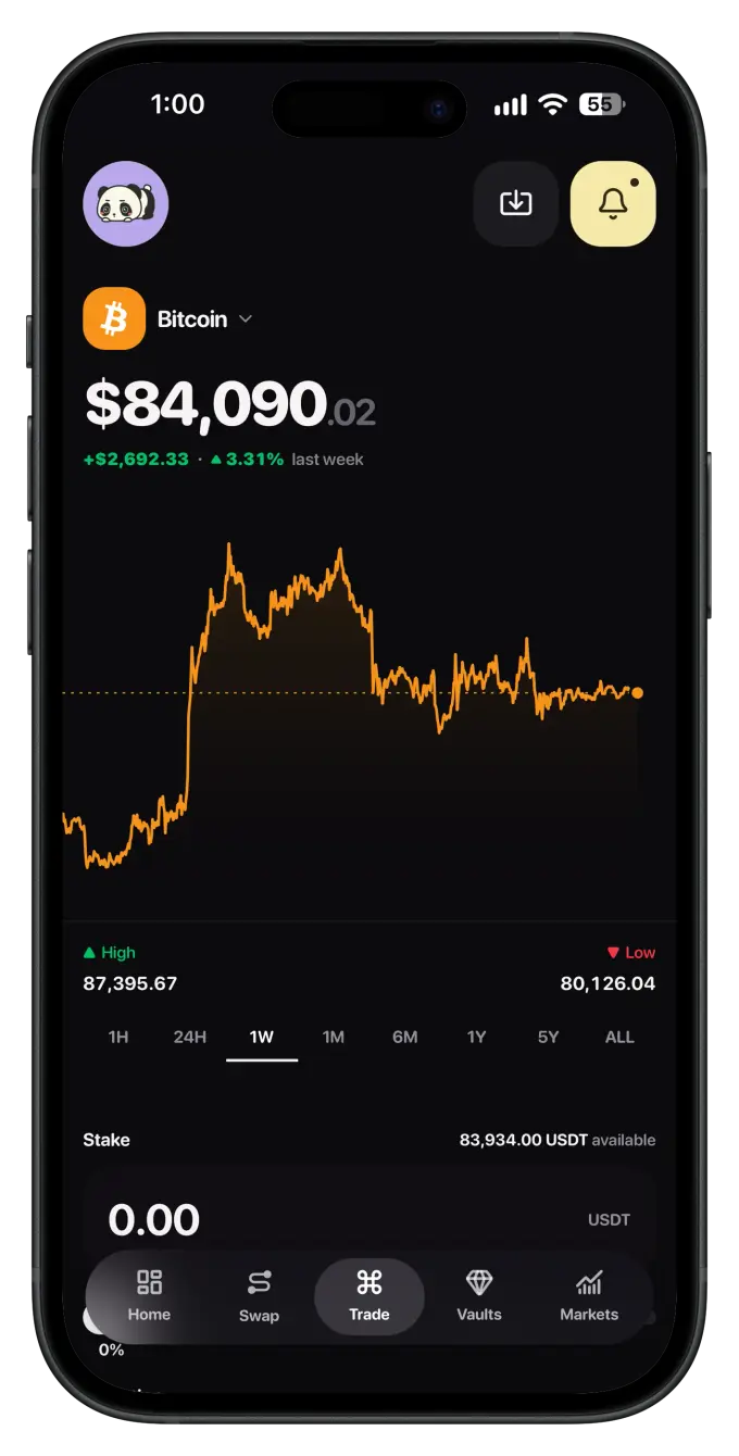 Bitora app on iPhone — preview 2