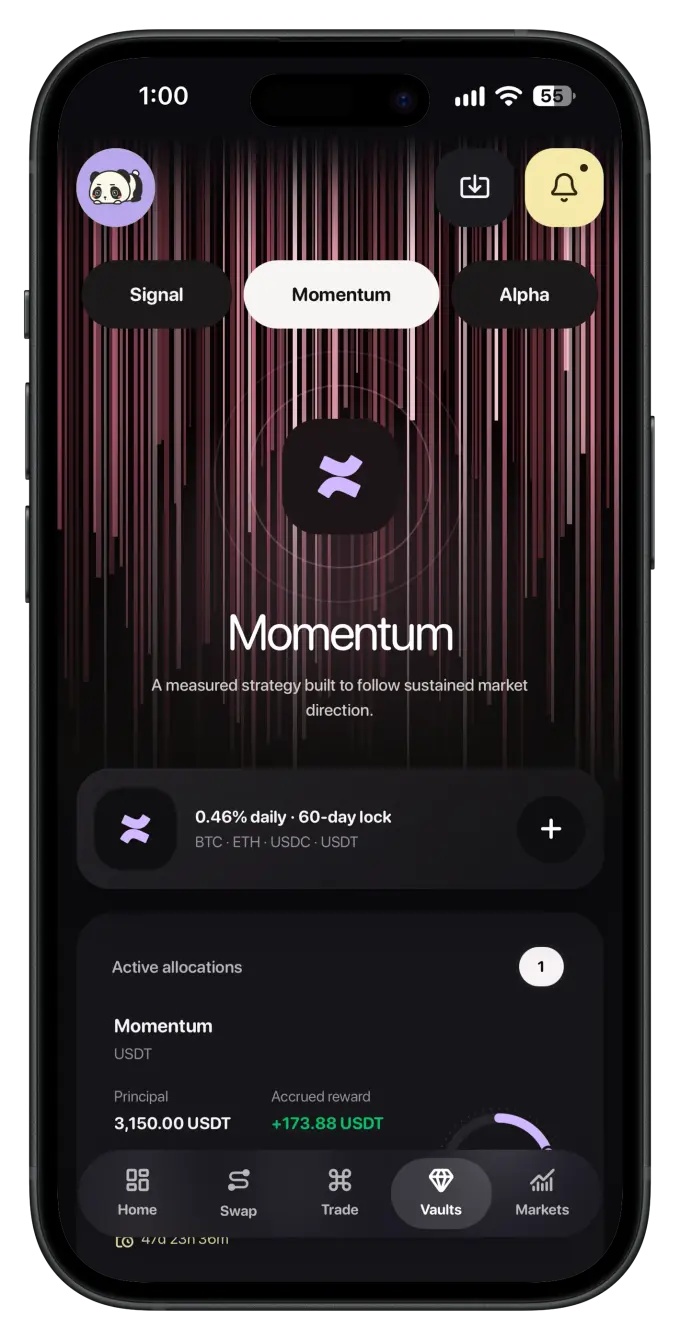 Bitora app on iPhone — preview 3